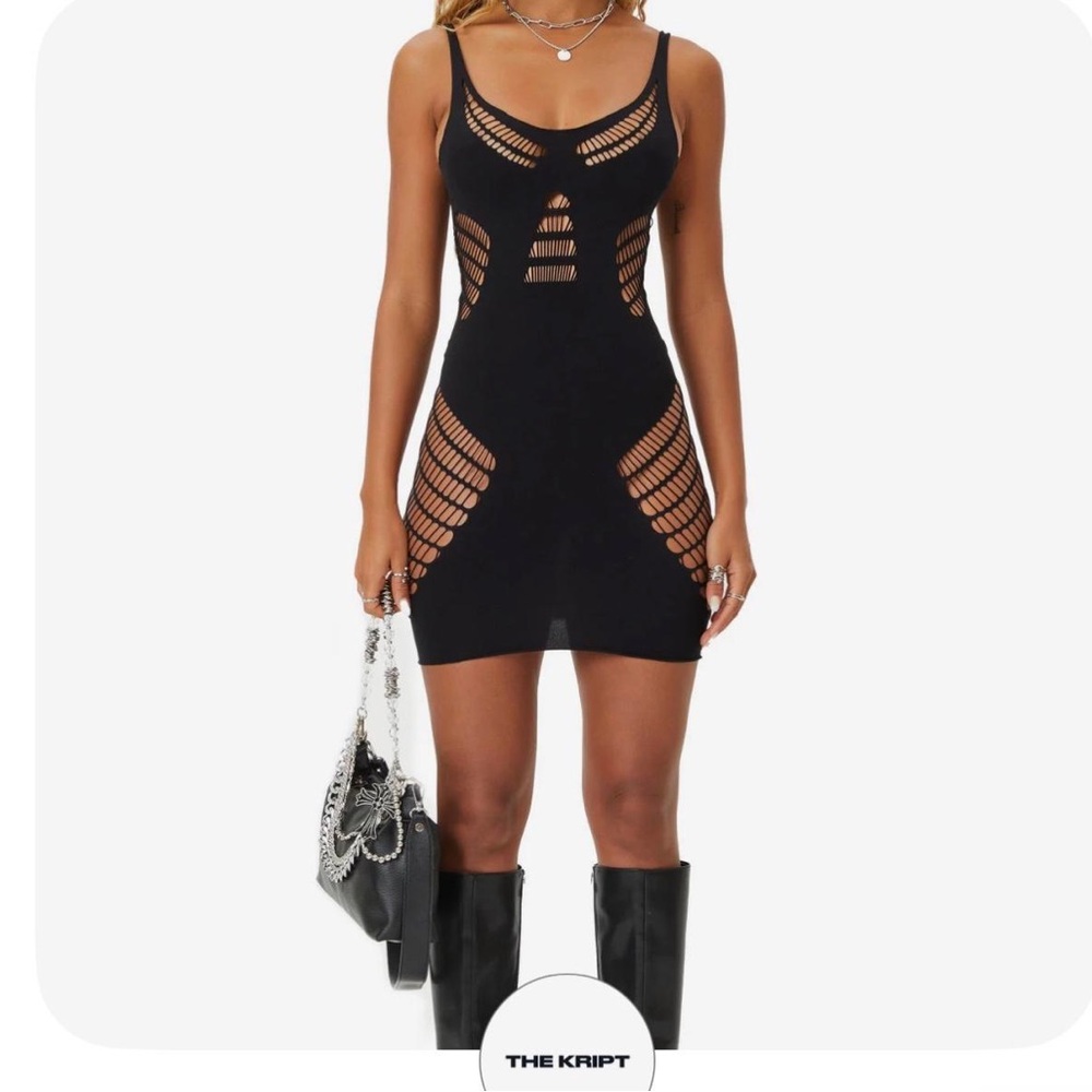 The Kript Women's Black Dress